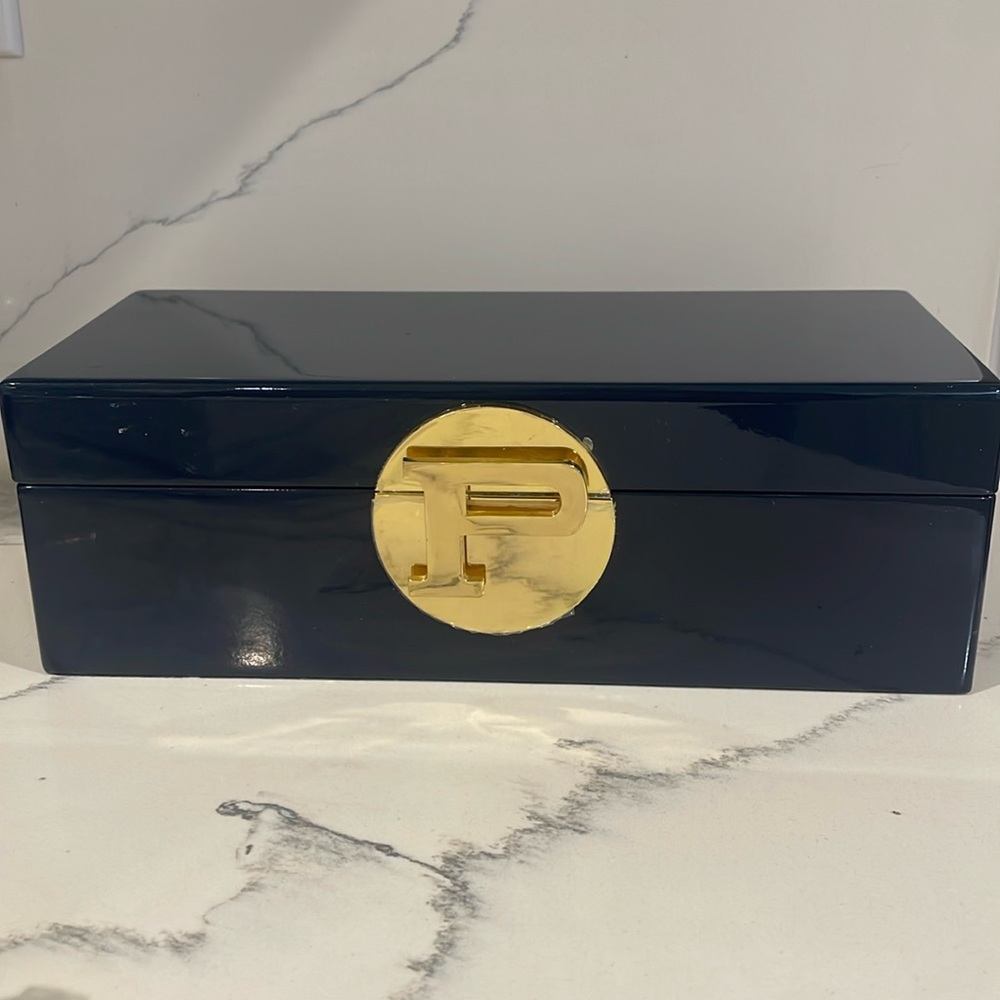 C Wonder Navy “P” Jewelry box